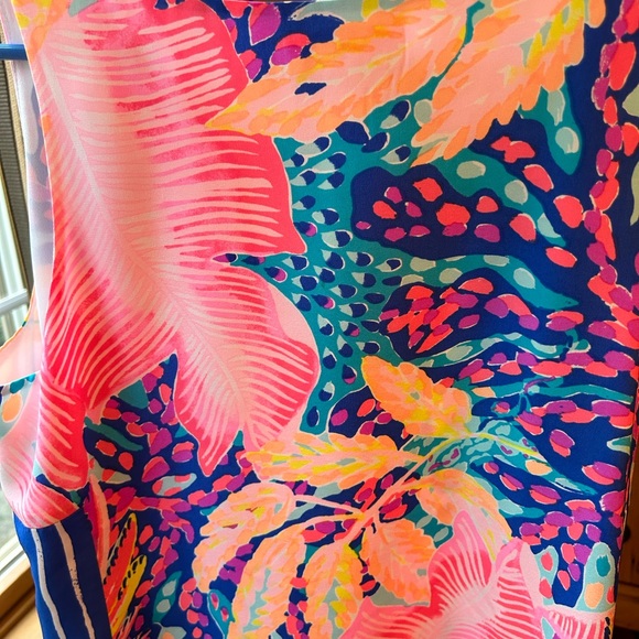 Lily Pulitzer - Jackie Silk Shift Dress size s small floral lined - Picture 2 of 9